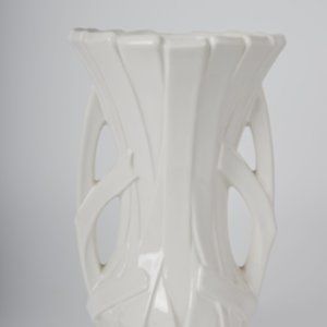 Vintage McCoy Pottery Double Handle Strap Vase